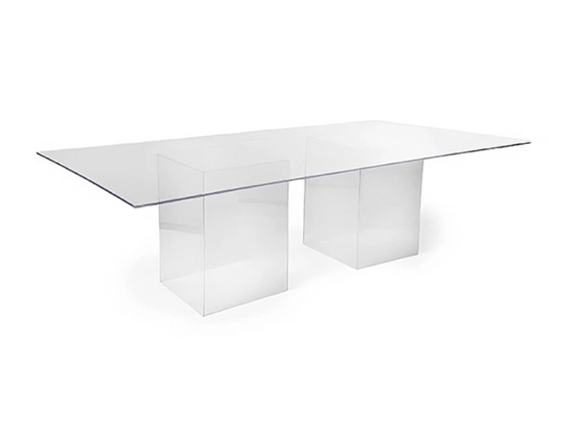 Clear Rectangular Table (Ghost Table 6 ft.)
