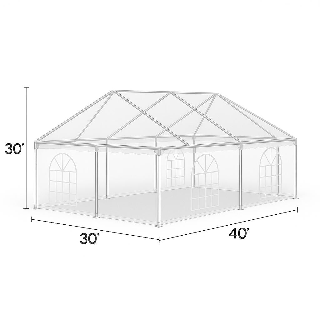 Tent Clear Top 30 x 40