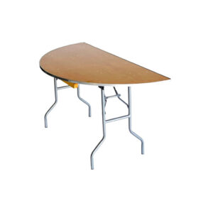 60″ Half Round Banquet Table-Plywood