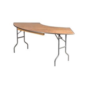 84″x30″ Serpentine Plywood Banquet Table