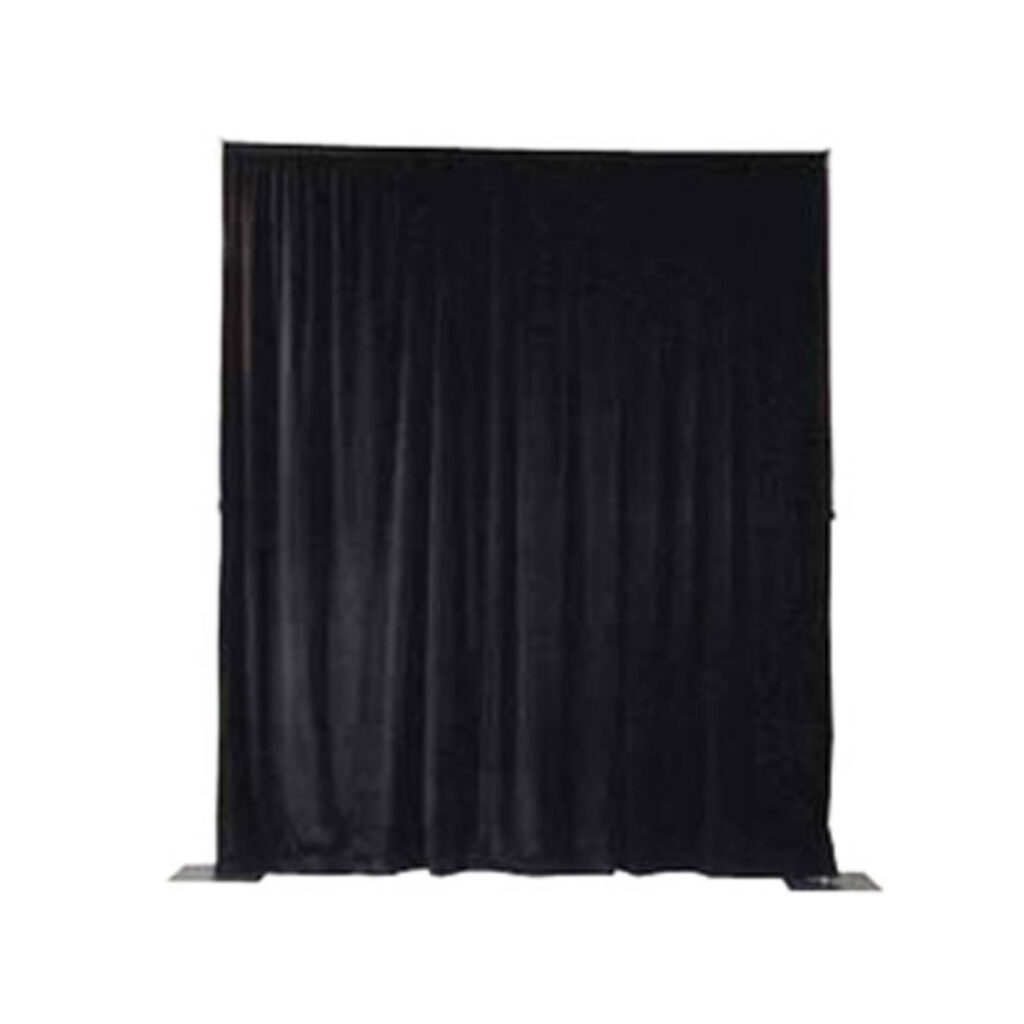 Black Pipe and Drape (12 ft. Max. height – Any length)