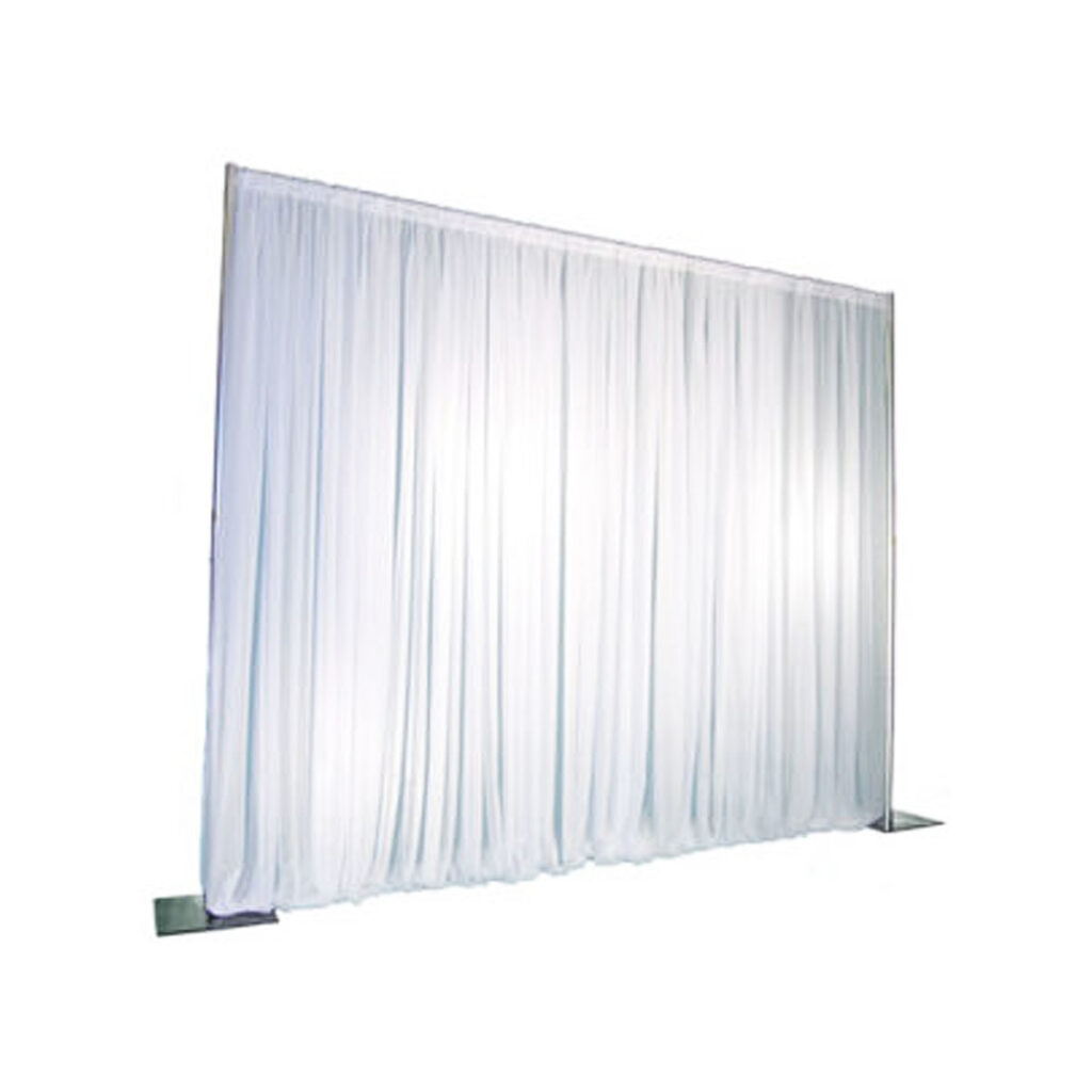 White Pipe and Drape (12 ft. Max. height – Any length)